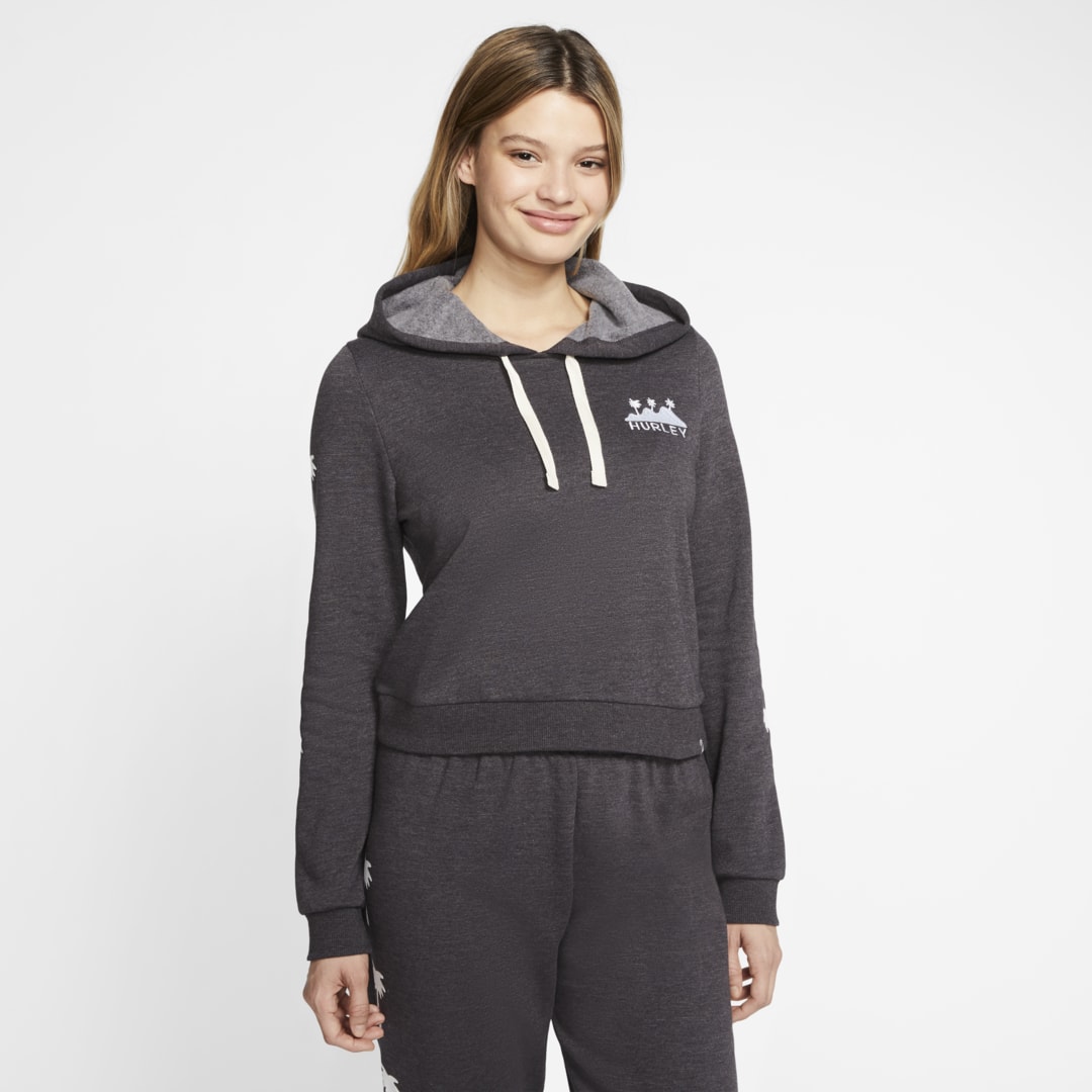 HURLEY LOST HORIZONS PERFECT WOMEN'S CROPPED FLEECE PULLOVER