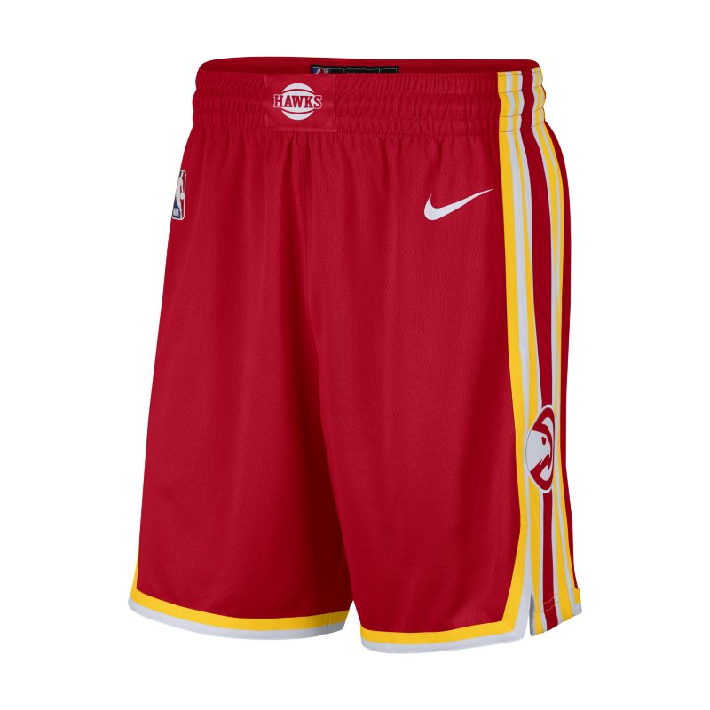 Hawks Icon Edition 2020 Men's Nike NBA Swingman Shorts - Red