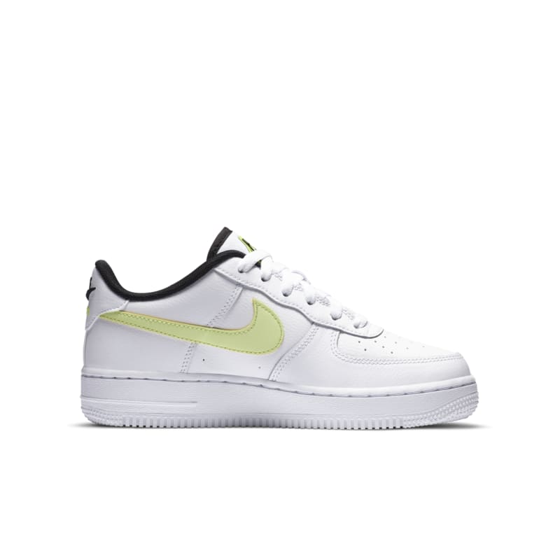 Image of Nike Air Force 1 Low Worldwide White Barely Volt (GS)