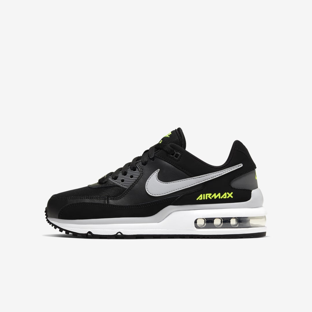 Nike Air Max Wright Big Kids' Shoes In Black,volt,wolf Grey