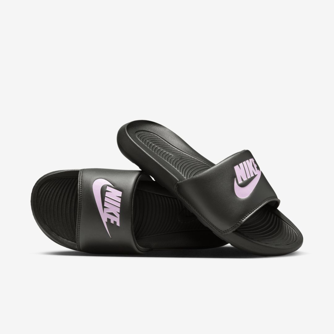 Shop Nike Women's Victori One Slides In Black