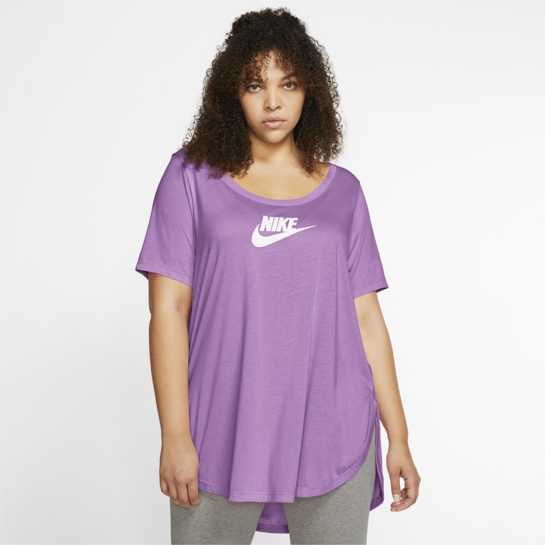 Nike Sportswear Essential Women's Tunic In Violet Shock,white