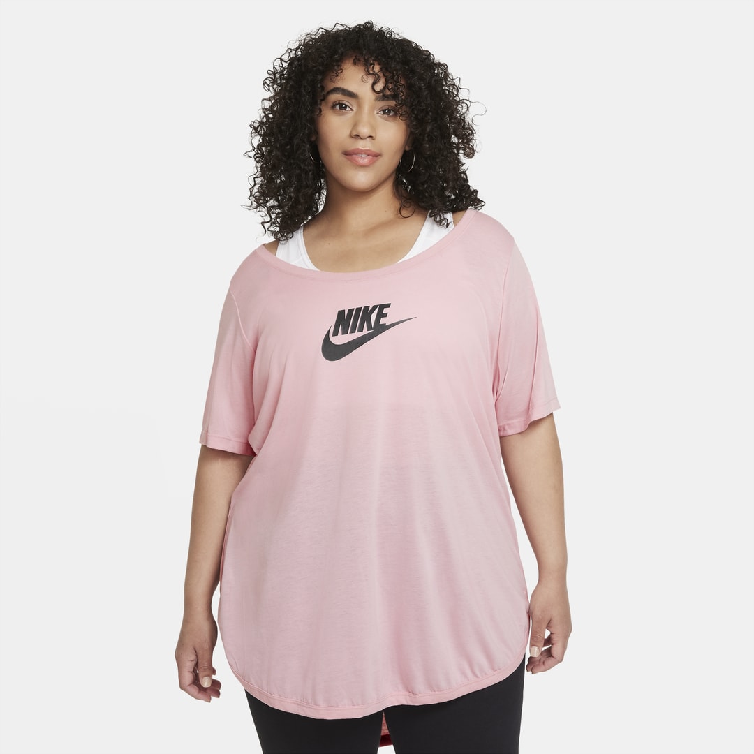 Nike Sportswear Essential Women's Tunic In Pink Glaze,black