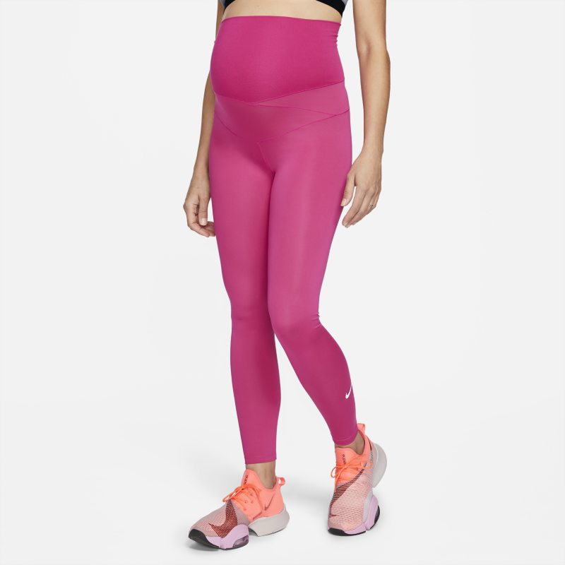Nike One (M) Women's High-Waisted Leggings (Maternity) - Pink