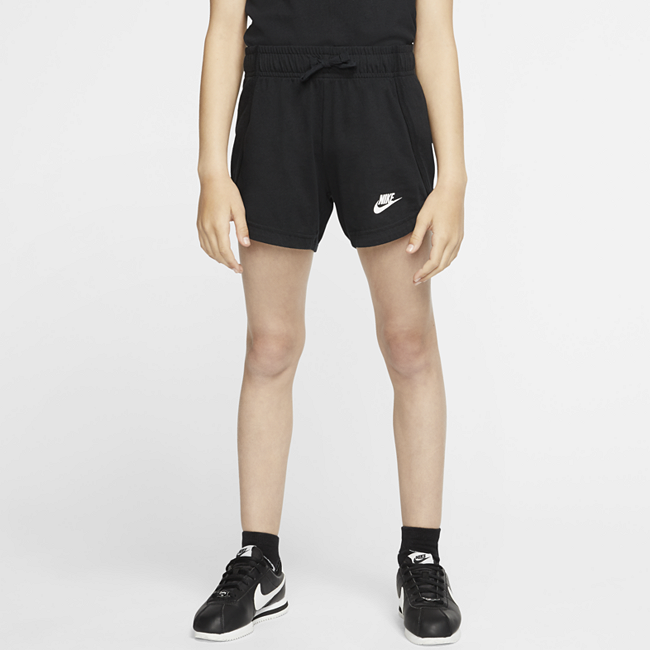 фото Шорты из ткани джерси для девочек школьного возраста nike sportswear - черный