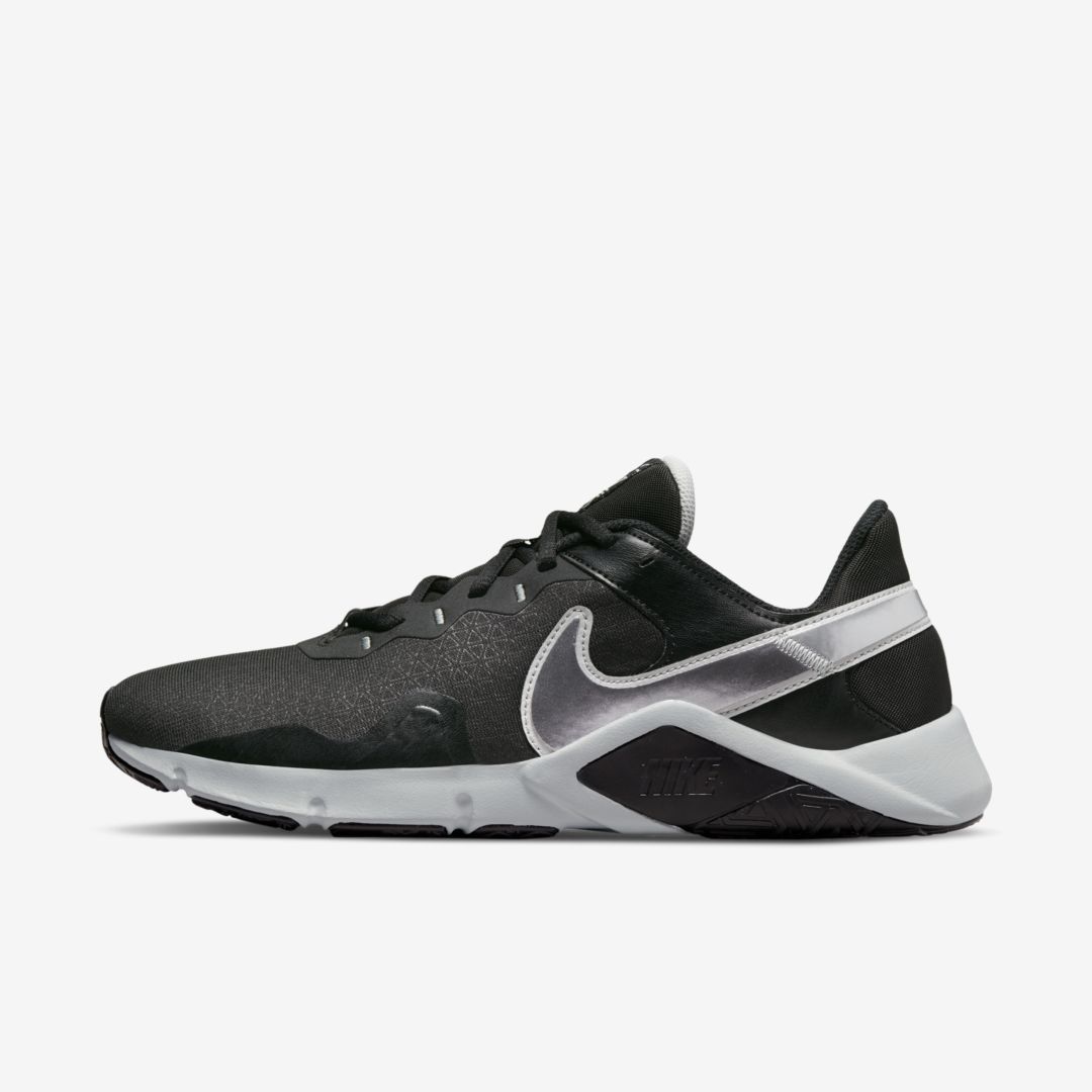 Nike Legend Essential 2 Men's Training Shoes In Black,metallic Silver,photon Dust,metallic Cool Grey