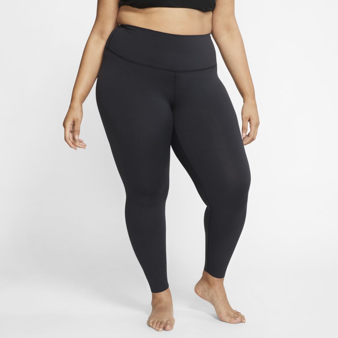 Nike Women's  Yoga Luxe High-waisted 7/8 Infinalon Leggings (plus Size) In Black