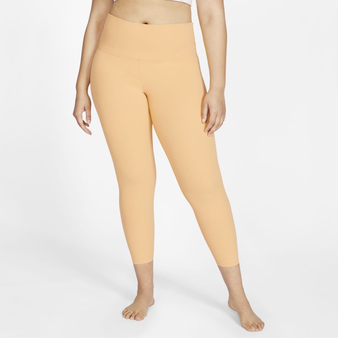 NIKE YOGA LUXE WOMEN'S INFINALON 7/8 TIGHTS (PLUS SIZE) (HONEYCOMB) - CLEARANCE SALE