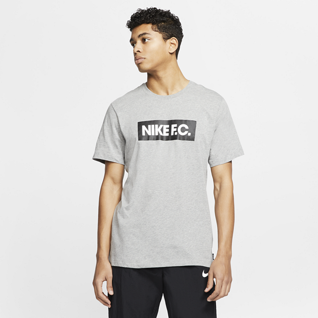 фото Мужская игровая футболка nike f.c. se11 - серый