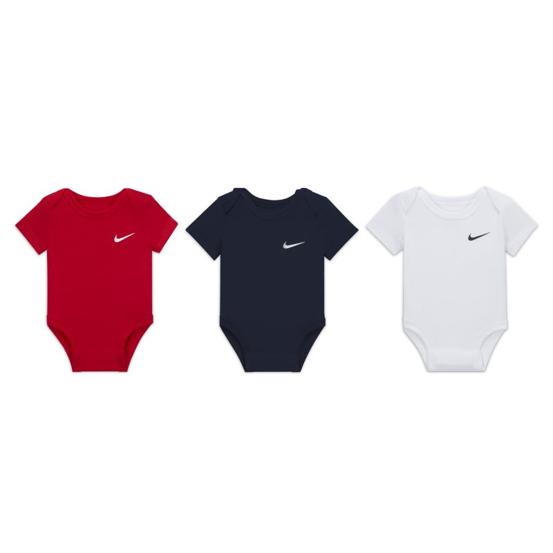 Nike Bodies (3 unidades) - Bebé (0-9 M) - Multicolor Nike