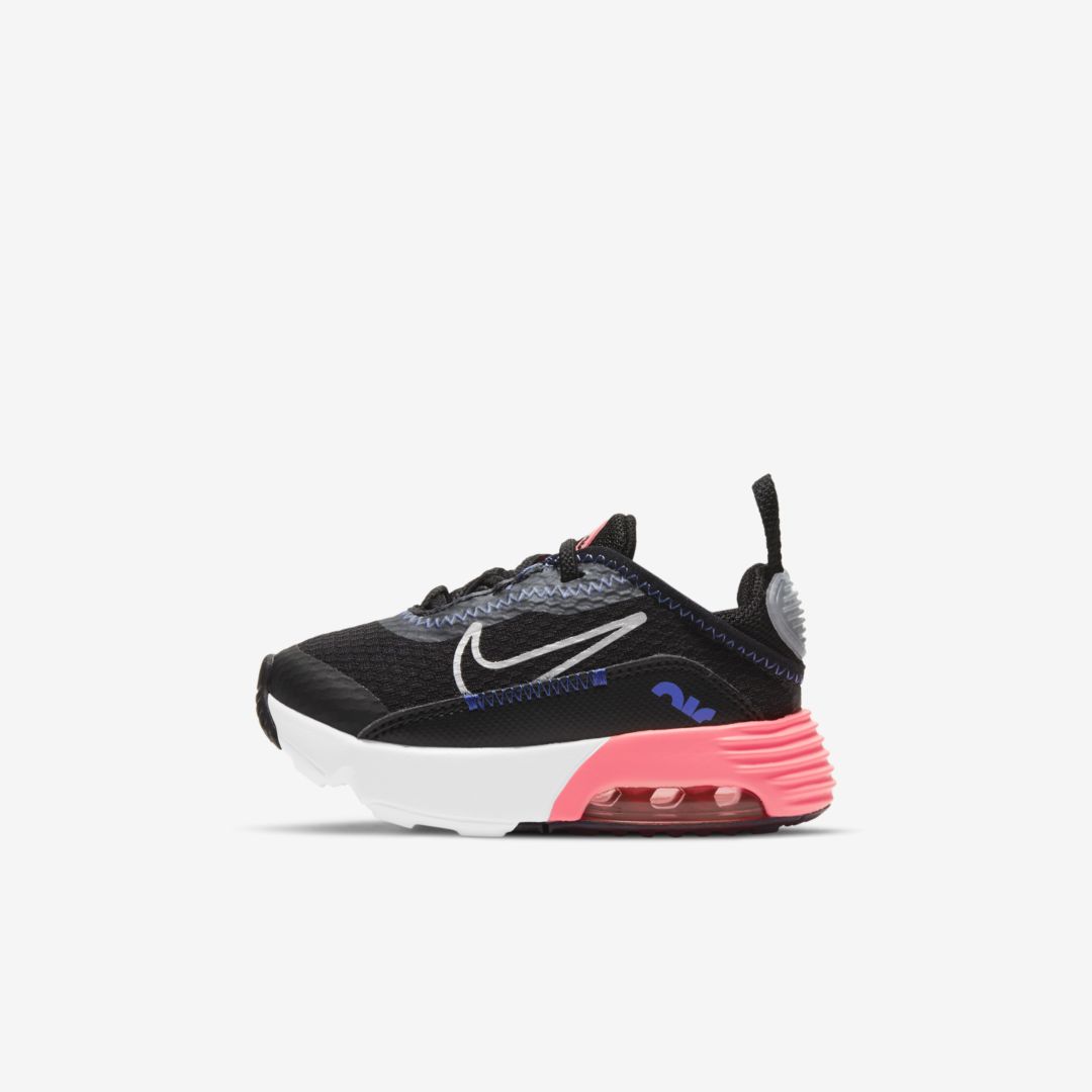 Nike Air Max 2090 Baby/toddler Shoe In Black,sunset Pulse,sapphire,metallic Silver
