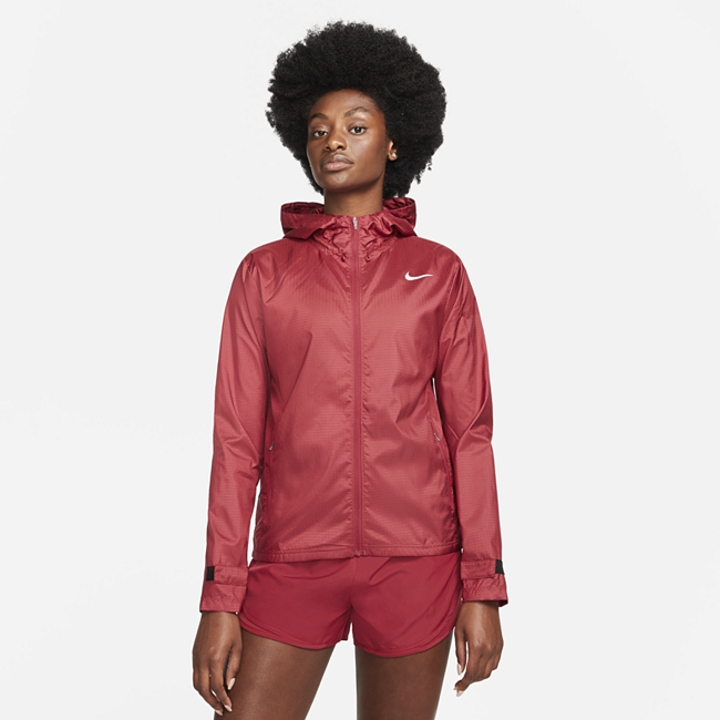 фото Женская беговая куртка nike essential - красный
