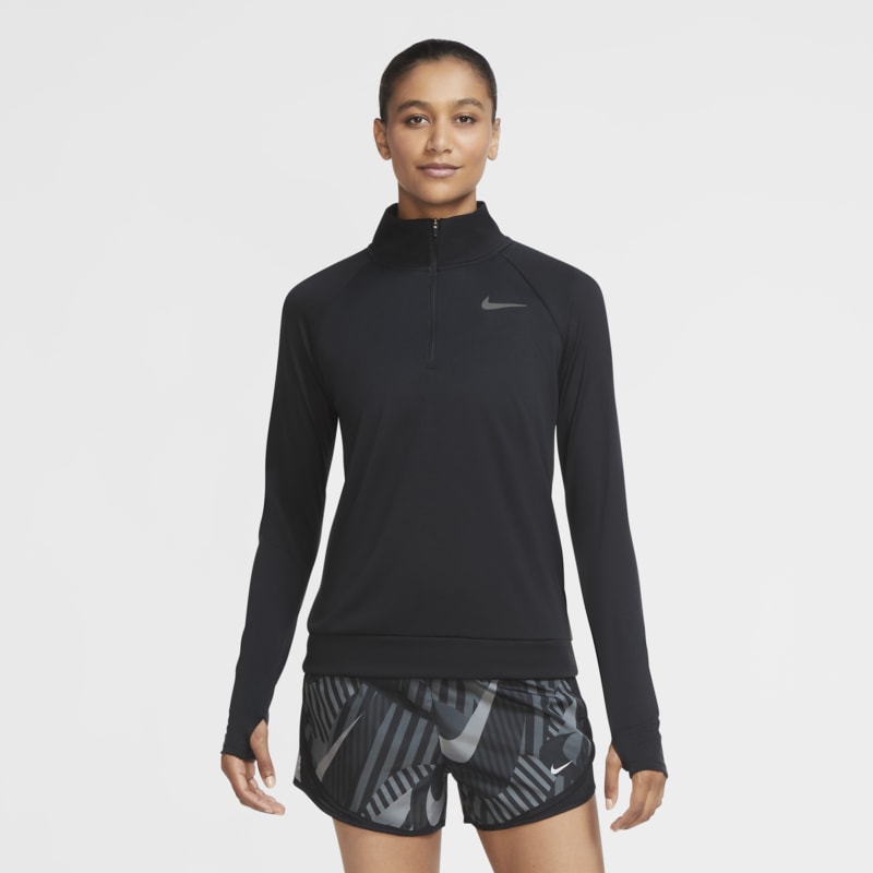 Nike Pacer Camiseta de running con cremallera de 1/4 - Mujer - Negro Nike