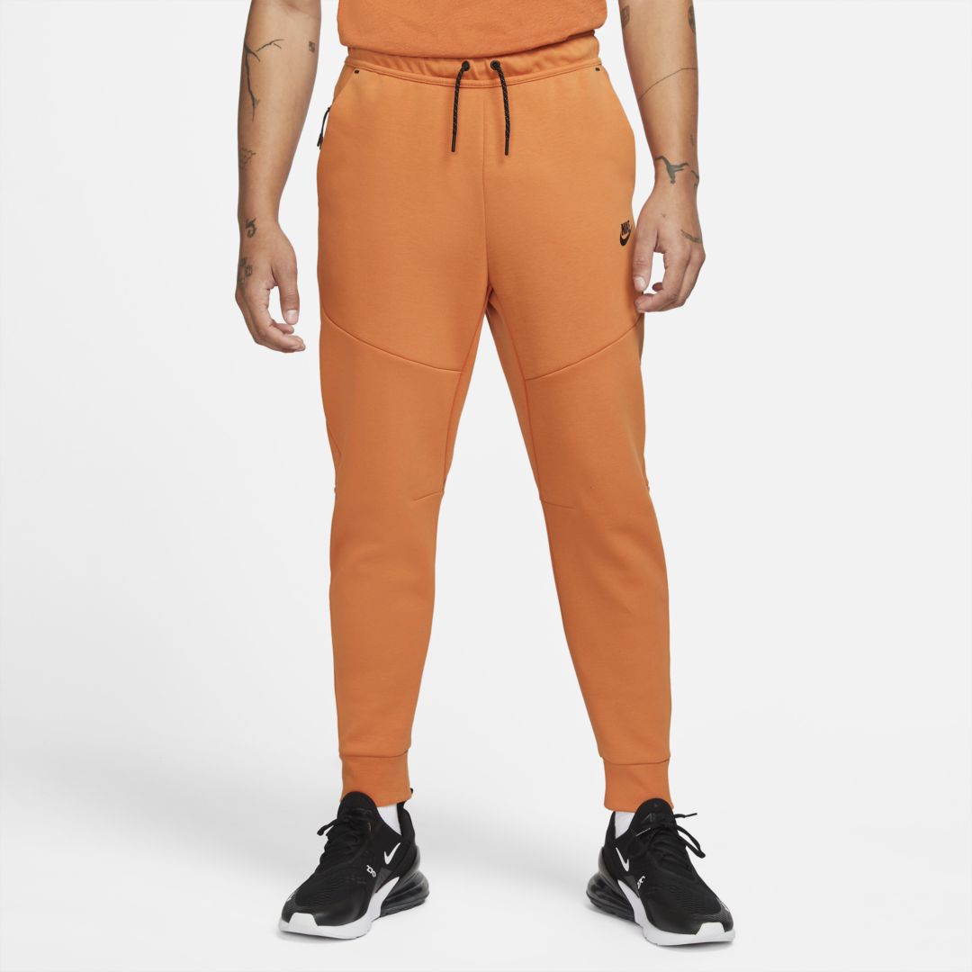 Nike Sportswear Tech Fleece Men's Joggers In Hot Curry,black
