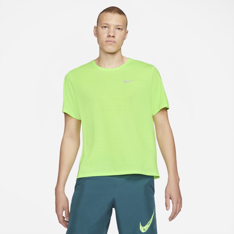 Nike Dri-FIT Miler Men's Running Top - Green