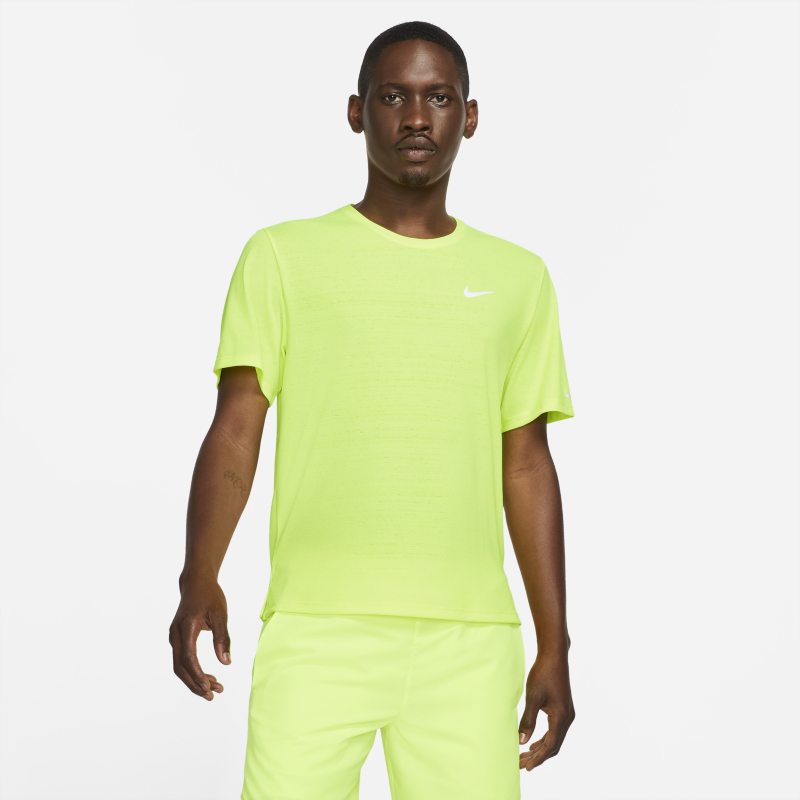 Nike Dri-FIT Miler Camiseta de running - Hombre - Amarillo Nike