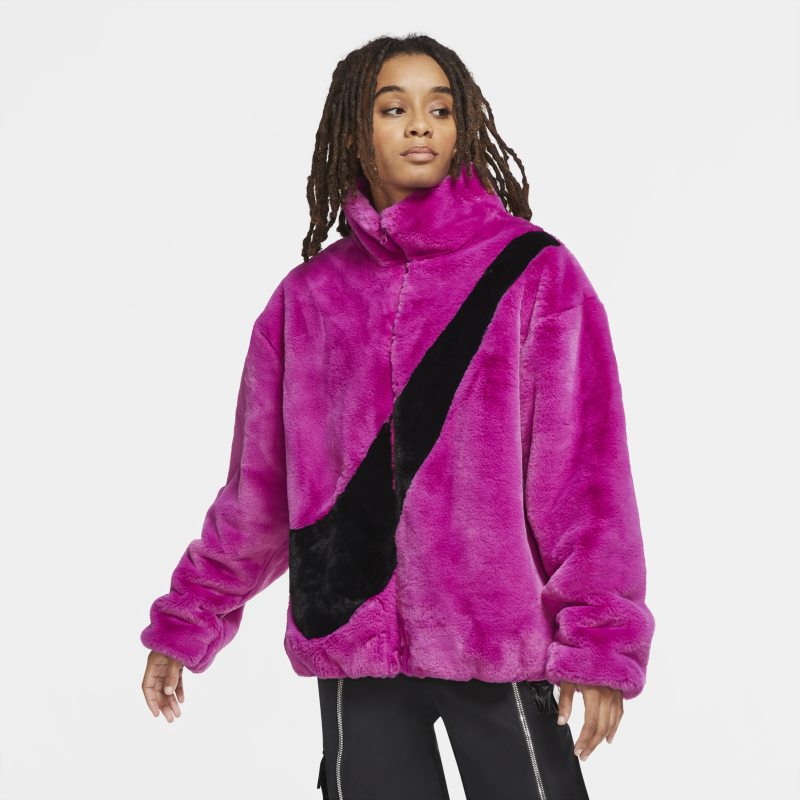 Nike Sportswear Women's Faux Fur Jacket - Purple