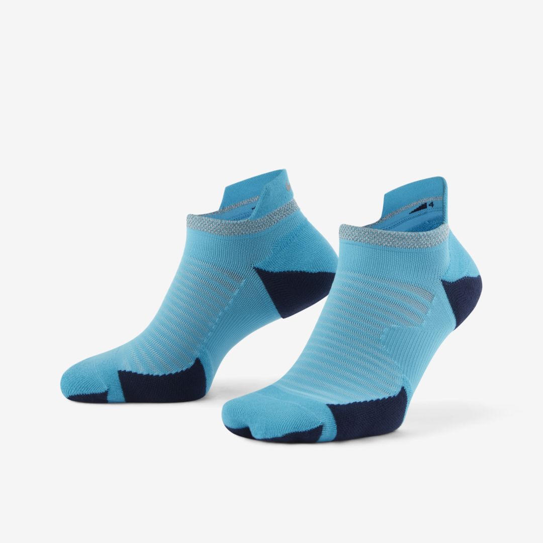 Nike Spark Cushioned No-show Running Socks In Chlorine Blue