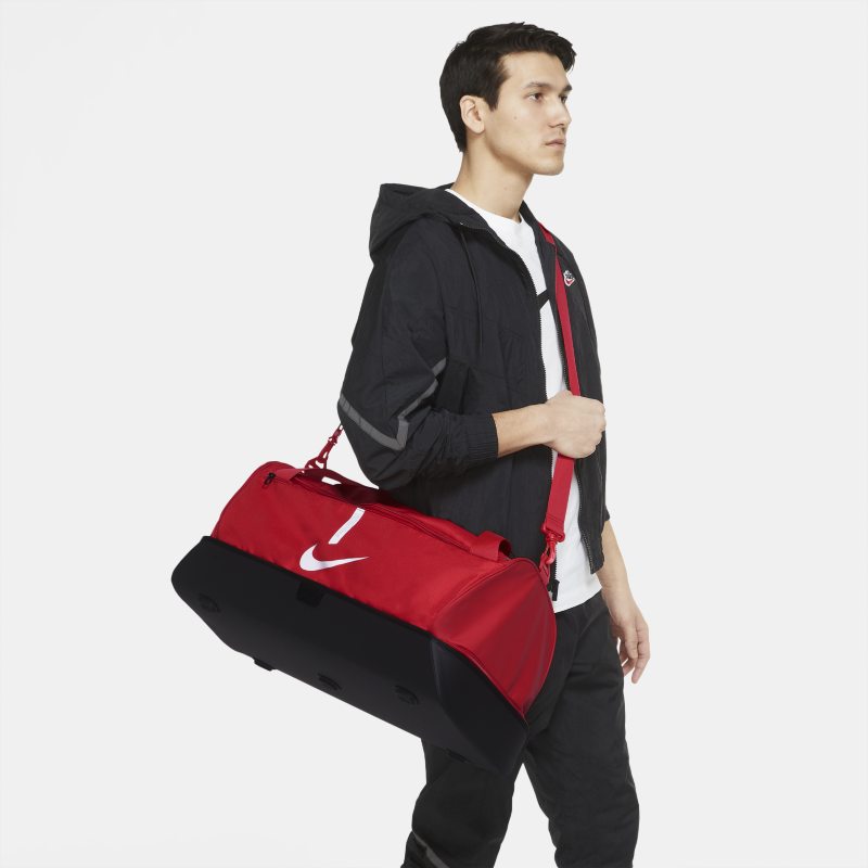 Wzmacniana torba piłkarska Nike Academy Team (duża, 59 l) - Czerwony