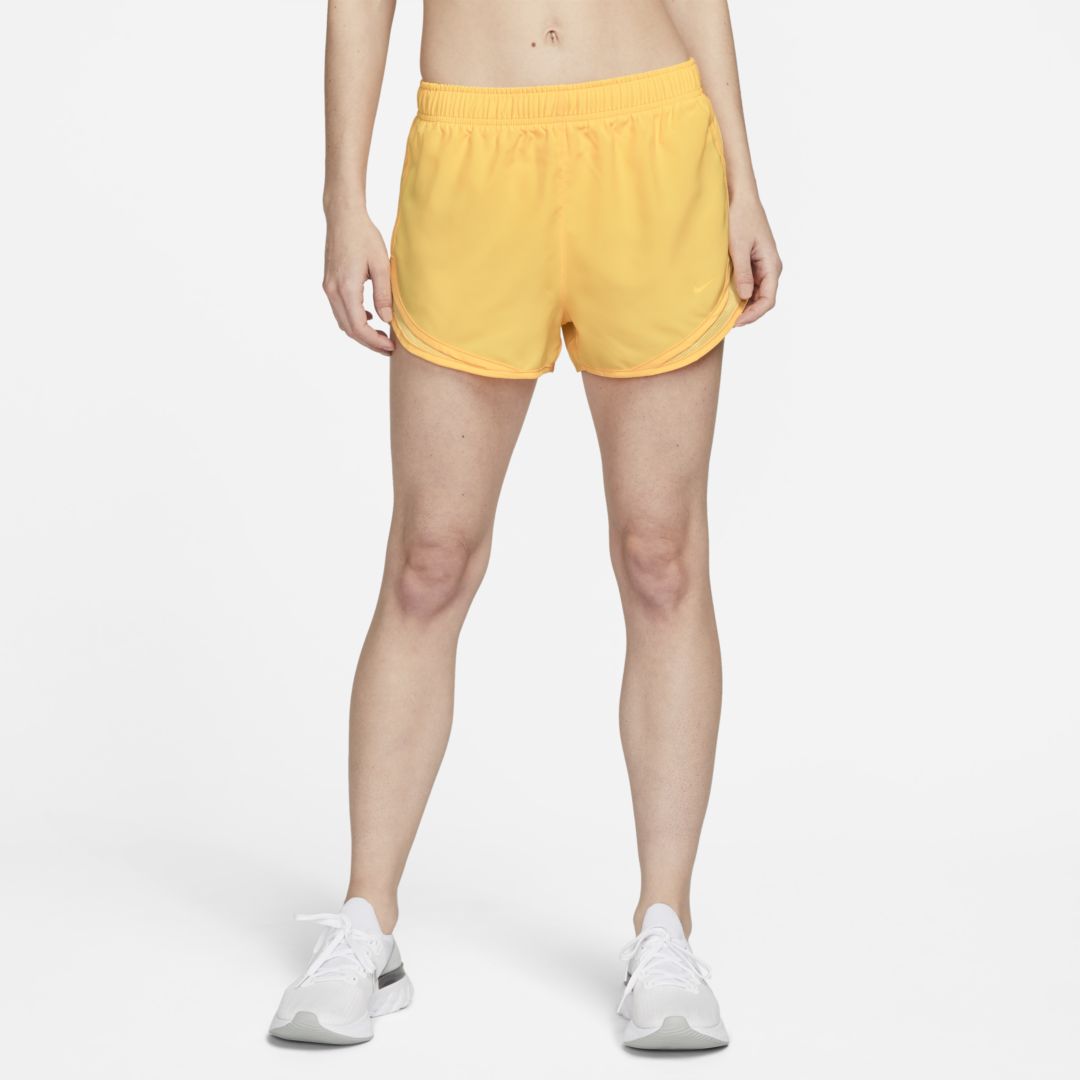 Nike Women's Tempo Brief-lined Running Shorts In Yellow