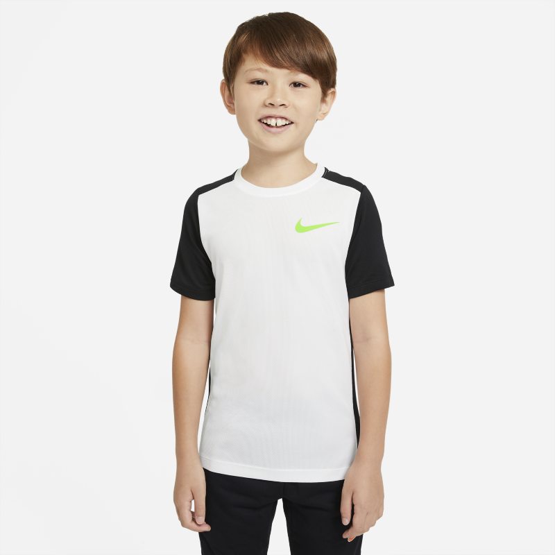 Nike Instacool Camiseta de entrenamiento de manga corta - Niño - Blanco Nike