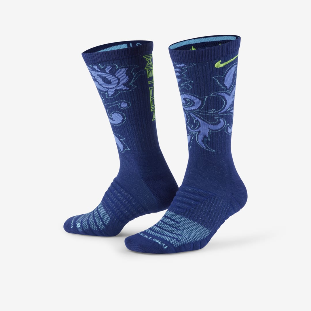Nike Everyday Max Metcon Cushioned Training Crew Socks In Deep Royal,lagoon Pulse,electric Green