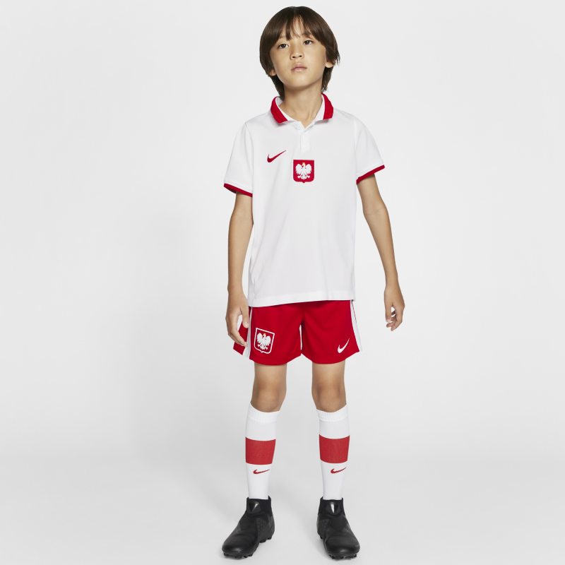 Polen 2020 Home Fußballtrikot-Set für jüngere Kinder - Weiß