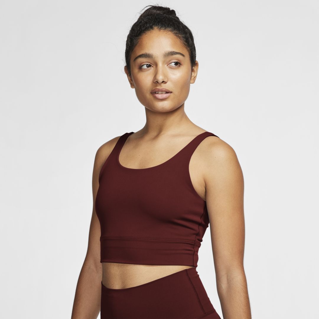 Nike Women's Yoga Luxe Infinalon Cropped Tank Top (plus Size) In