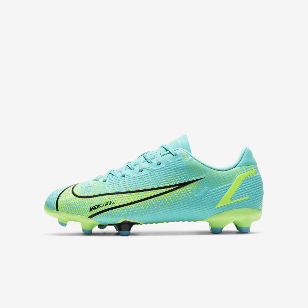 Nike Jr. Mercurial Vapor 14 Academy Fg/mg Little/big Kids' Multi-ground Soccer Cleat In Dynamic Turquoise,lime Glow