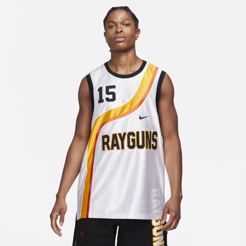 Baskettröja Nike Rayguns Premium för män - Vit