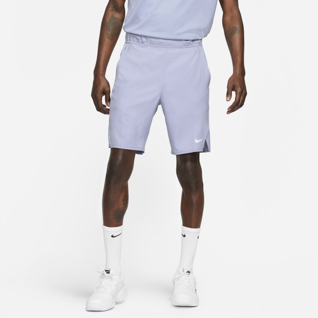 Nike Court Dri-fit Victory Men's 9" Tennis Shorts In Indigo Haze,indigo Haze,white