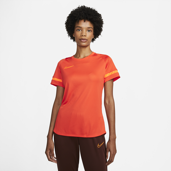 фото Женская игровая футболка nike dri-fit academy - оранжевый