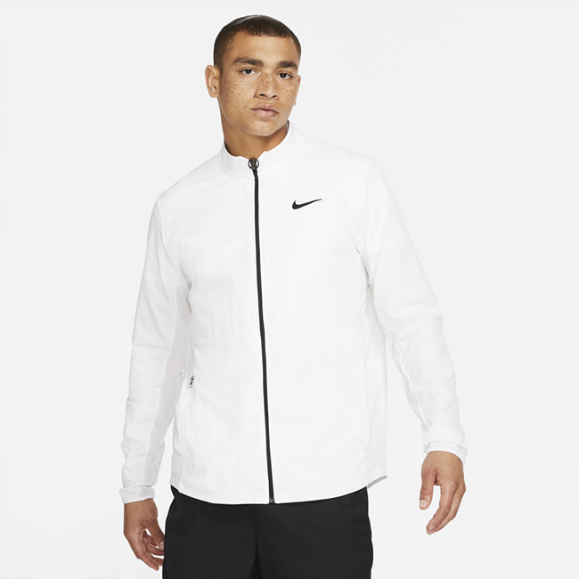 фото Мужская теннисная куртка со складной конструкцией nikecourt hyperadapt advantage - белый