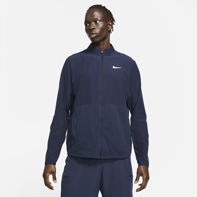 фото Мужская теннисная куртка со складной конструкцией nikecourt hyperadapt advantage - синий