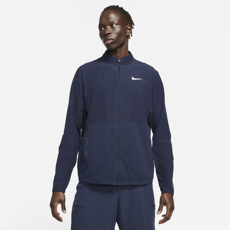 Męska łatwa do spakowania kurtka do tenisa NikeCourt HyperAdapt Advantage - Niebieski