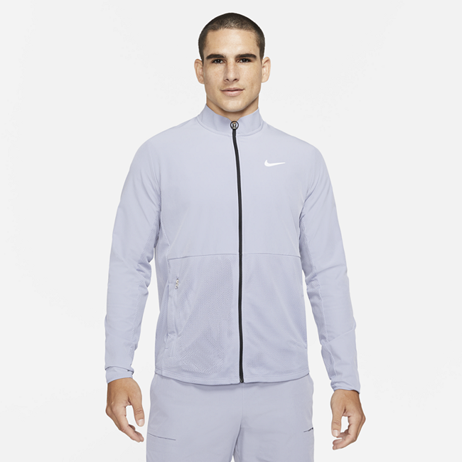 фото Мужская теннисная куртка со складной конструкцией nikecourt hyperadapt advantage - пурпурный