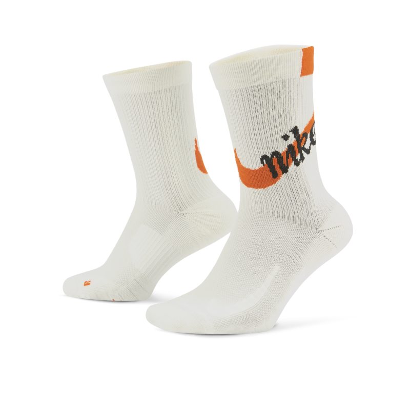 Nike Multiplier Running Crew Socks - White