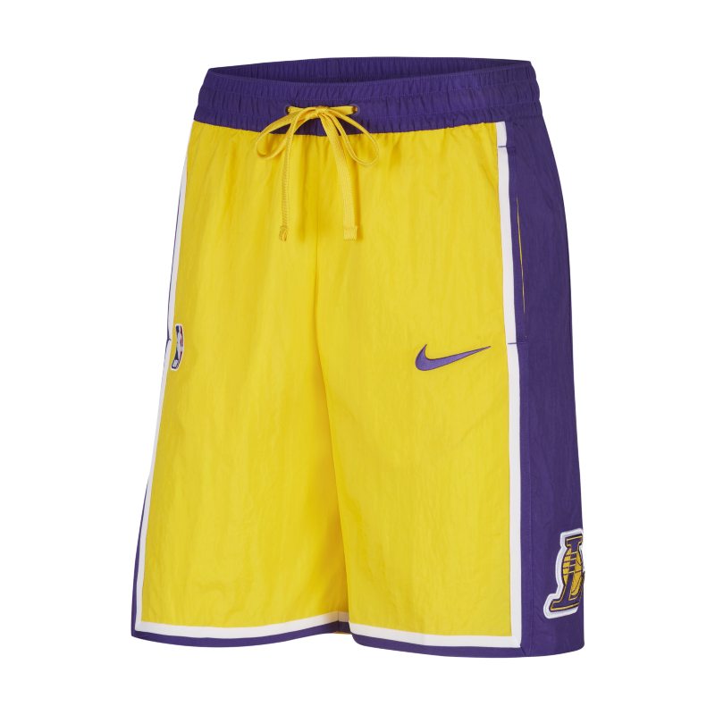 Męskie spodenki Nike NBA Los Angeles Lakers Courtside Heritage - Żółć