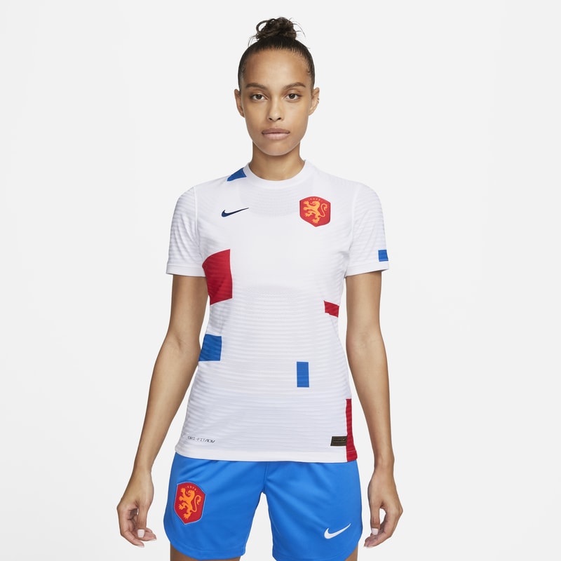 Damska koszulka piłkarska Holandia Vapor Match 2022 (wersja wyjazdowa) - Biel