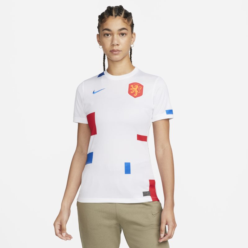Damska koszulka piłkarska Nike Dri-FIT Holandia Stadium 2022 (wersja wyjazdowa) - Biel