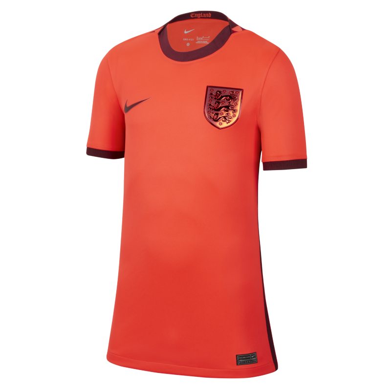 Nike Engeland 2022 Stadium Uit  Dri-FIT voetbalshirt voor kids - Rood