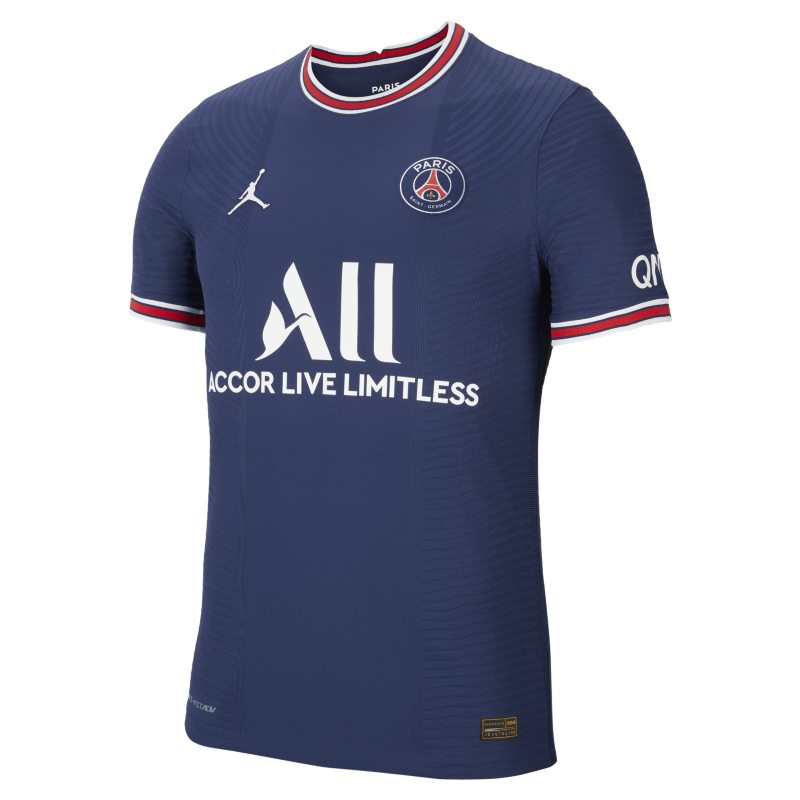Męska koszulka piłkarska Nike Dri-FIT ADV Paris Saint-Germain 2021/22 Match (wersja domowa) - Niebieski
