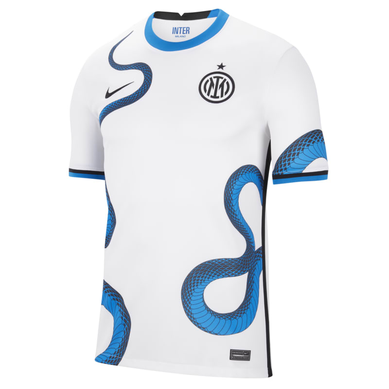 Męska koszulka piłkarska Nike Dri-FIT Inter Mediolan 2021/22 Stadium (wersja wyjazdowa) - Biel