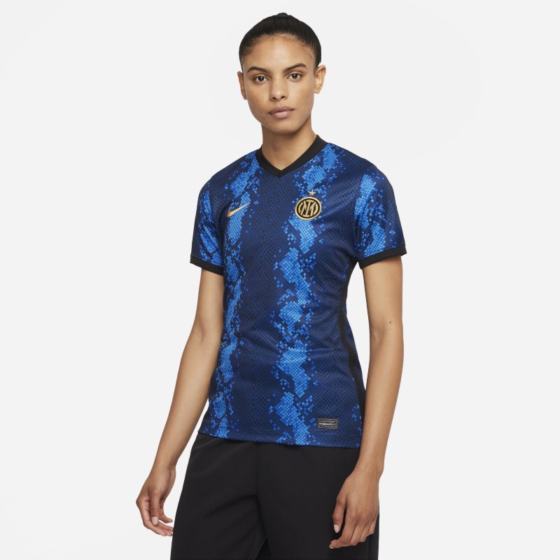 Damska koszulka piłkarska Nike Dri-FIT Inter Mediolan 2021/22 Stadium (wersja domowa) - Niebieski