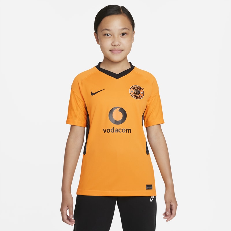 Kaizer Chiefs F.C. 2021/22 Stadium Home Older Kids' Nike Dri-FIT Football Shirt - Yellow