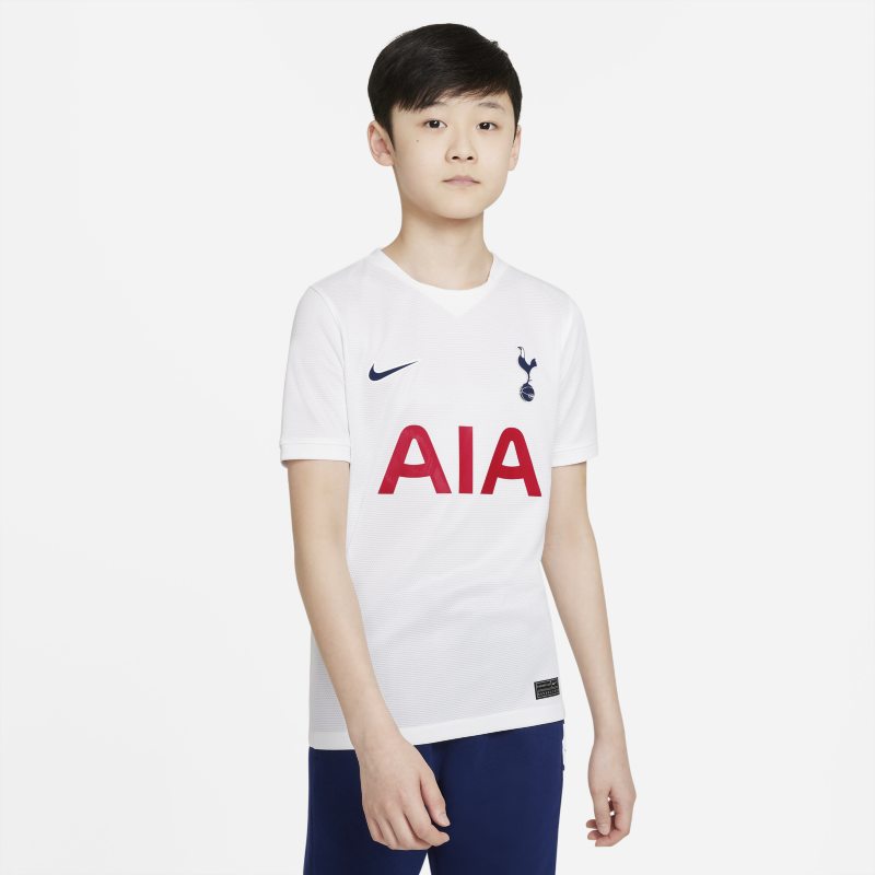Tottenham Hotspur 2021/22 Stadium Home Older Kids' Football Shirt - White