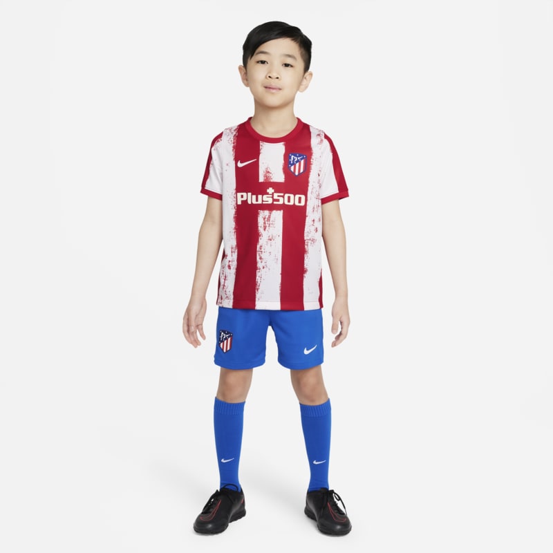 Strój piłkarski dla małych dzieci Atlético Madryt 2021/22 (wersja domowa) - Czerwony