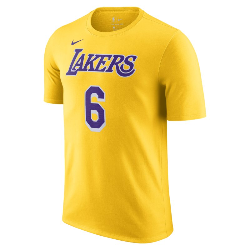 T-shirt męski Los Angeles Lakers Nike NBA - Żółć