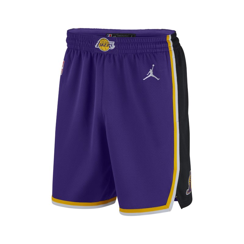 Lakers Statement Edition 2020 Men's Jordan NBA Swingman Shorts - Purple