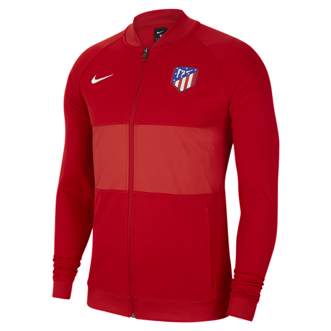 фото Мужская футбольная куртка с молнией во всю длину atlético madrid - красный